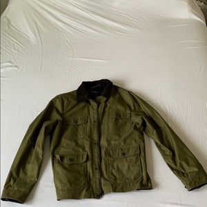 BR Factory, shirt jacket, lined, sz M, olive green